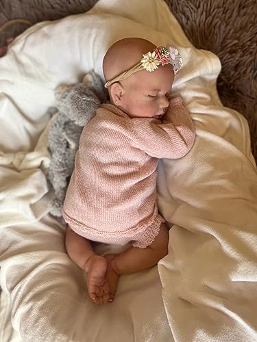 Pinky Reborn 20Inch 50cm Reborn Baby Dolls Girl Soft Silicone Bath Toys Real Life Sleeping Baby Dolls Newborn Baby Doll Best Xmas Gifts for Children - Image 2