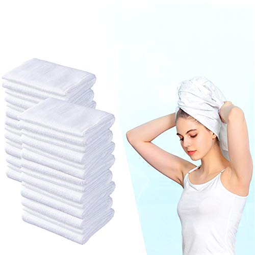KMAKII Große Einweg-Salon-Handtücher, 35 x 80 cm, Spa- und Salon-Qualität, Weichheit für Gäste, Einweg-Haartrocknungstuch, super saugfähig, 40 Stück Cover