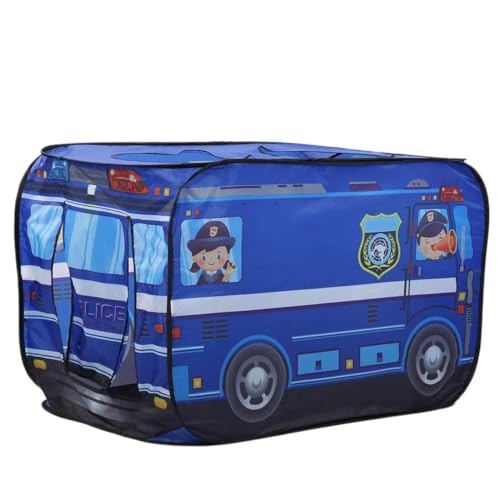 Tent Fire Truck Police Bus Playhouse Portable Foldable Fun Dome