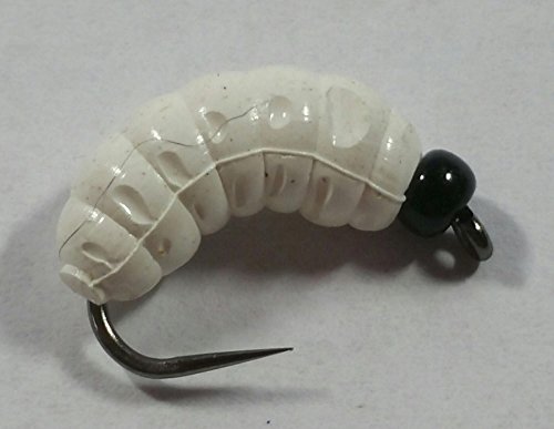 Bead Head Rubber Grub - Pearl White