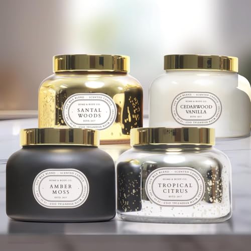 Home and Body Essential Oil Soy Candle Set 4-Pack