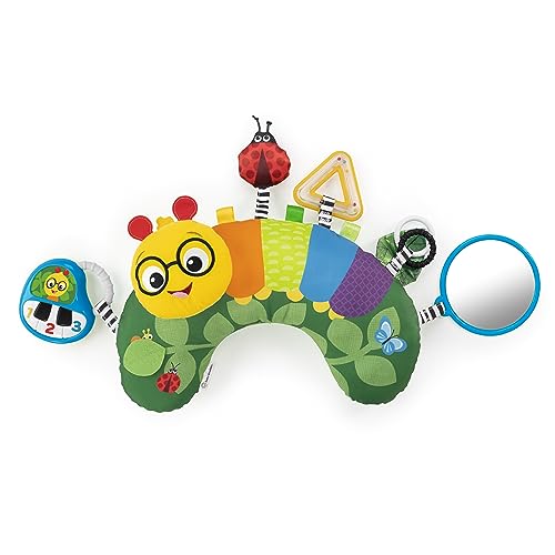 Image of Baby Einstein Cal-a-Pillow Tummy Time Pillow, Multisensory Activity Toys, Sitting Up Play, Cal The Caterpillar, Ages 0+ Months