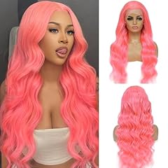 Pink Wig Human Hair 13x4