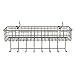 Spectrum Pegboard & Wall Mount Wire Basket With 8-Hook Station (Industrial Gray) - Storage & Organizer For Garage, Tools, Shed, Home, Work Bench, Crafts, & More