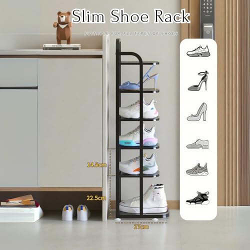 Rangement chaussures vertical métal blanc de 152 cm de hauteur