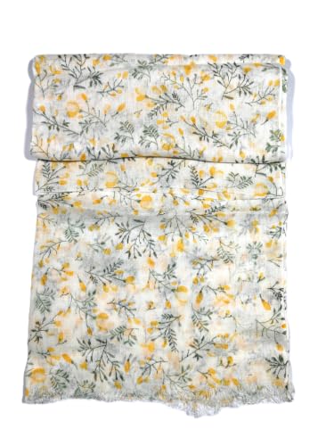 Image of Shanlin Unisex Natural Color 100% Linen Scarves for Men and Women
