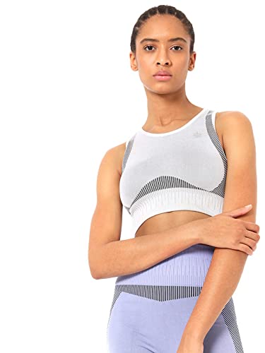 Image of Women's Slip-On Sports Bra | Lightly Padded | Seamless Technology Full-Coverage Sports Bra | Racerback Medium-Impact