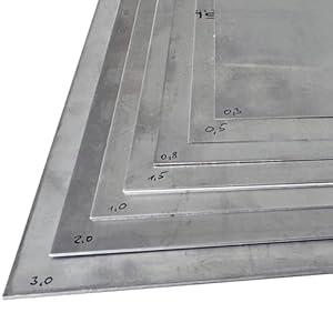 Blech + Profil Edelstahlblech 0,5mm 100x200mm Zuschnitt