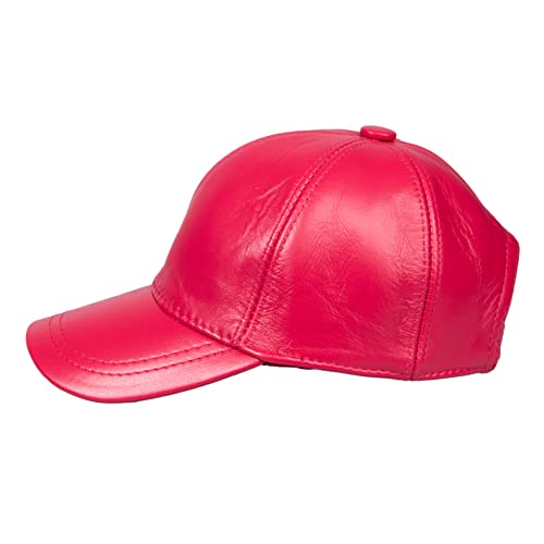 Image of Genuine Leather Unisex Baseball Cap