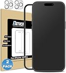 Mothca Matte Screen Protector for iPhone 16 Pro Tempered Glass Film, Anti-Glare & Anti-Fingerprint, Case Friendly, Easy Install Bubble Free -Smooth as Silk, 6.3 inch (2 Pack)