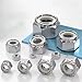304 / 316UNC Nylon Lock Nuts Stainless Steel Self-Locking Nylon Lock Nuts for Industrial Construction Fasteners (316 :10Pcs: 7/16-20)