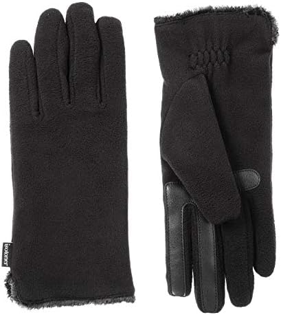 isotoner womens Stretch Fleece Gloves With Microluxe Lining and Smart Touch TechnologyCold Weather Gloves