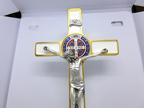 Cruz de San Benito Oro 20 cm Madera Esmaltada Cruz de San Benito Oro 20 cm Madera Esmaltada