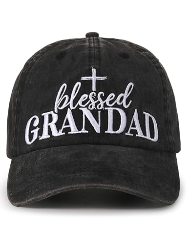 Image of InnoBeta Blessed Grandad Gifts Hat for Men, Grandad Gifts for Christmas, Birthday, Adjustable Embroidered Baseball Cap