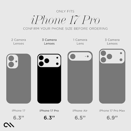 Image of Case-Mate iPhone 17 Pro Case - Tortoiseshell | Compatible with MagSafe - Stylish Tortoiseshell Phone Case w /12ft Drop Protection - Premium Magnetic Cover for iPhone 17 Pro