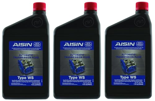 3 Quart Auto Trans Fluids Aisin ATF-0WS for Cadillac Lexus Scion Toyota Volvo