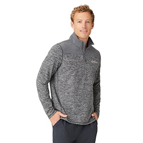 Free Country Men's Sueded Spacedye 1/2 Zip Colorblock Mock Neck Shirt