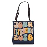 John Fetterman 2028 for President Wavy Groovy Election Tote Bag