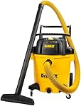 DEWALT DXV16PA 16 Gallon Poly Wet/Dry Vac/Acc, 6.5HP Shop Vacuum Wet/Dry for Jobsite/Workshop, Yellow
