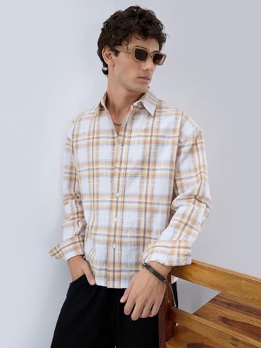 VASTRADO Premium Suncrest Plaid Crop Shirt - Image 3