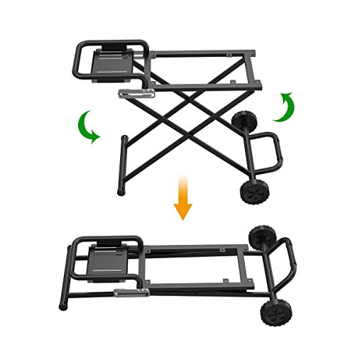 Image of SafBbcue Flat Top Tabletop Griddle Stand for Blackstone Tabletop 17 inch 22 inch Grill Portable Grill Cart Folding Outdoor Griddle Shelf