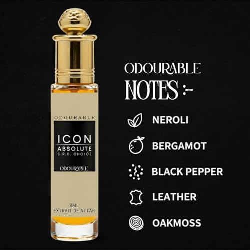 Image of SRK Edition Attar Combo | Tam Dao & Dun Icon | 100% Pure Long Lasting Ittar for Men & Women | Sandalwood Fresh Woody Fragrance | SRK Perfume Oil 8ml x 2 | Ideal Gift
