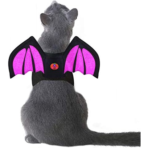 Lepawit Cat Costumes Halloween Dog Bat Wings for Party (Small) Cover
