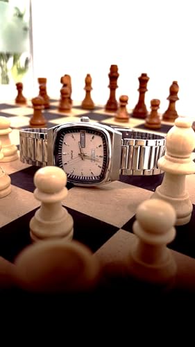 Image of HMT Nass 11 White Color|1 Year Manufacturer Warranty|Water Resistant, Analogue, Men