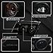 Autozensation Compatible with 1999-2005 VW Jetta/Bora Mk4, Left + Right Pair Headlamps Assembly, Glossy Black R8 Style Projector Headlights w/Fog Lamps