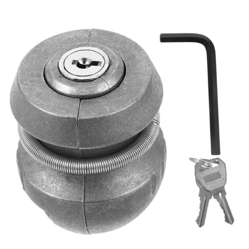 DRESSOOS 1 Juego De Cerradura De Remolque, Cerradura De Acoplador De Remolque, Cerradura Antirrobo para Remolques, Dispositivos De Bloqueo Antirrobo, Cerraduras para Caravanas, Cerraduras