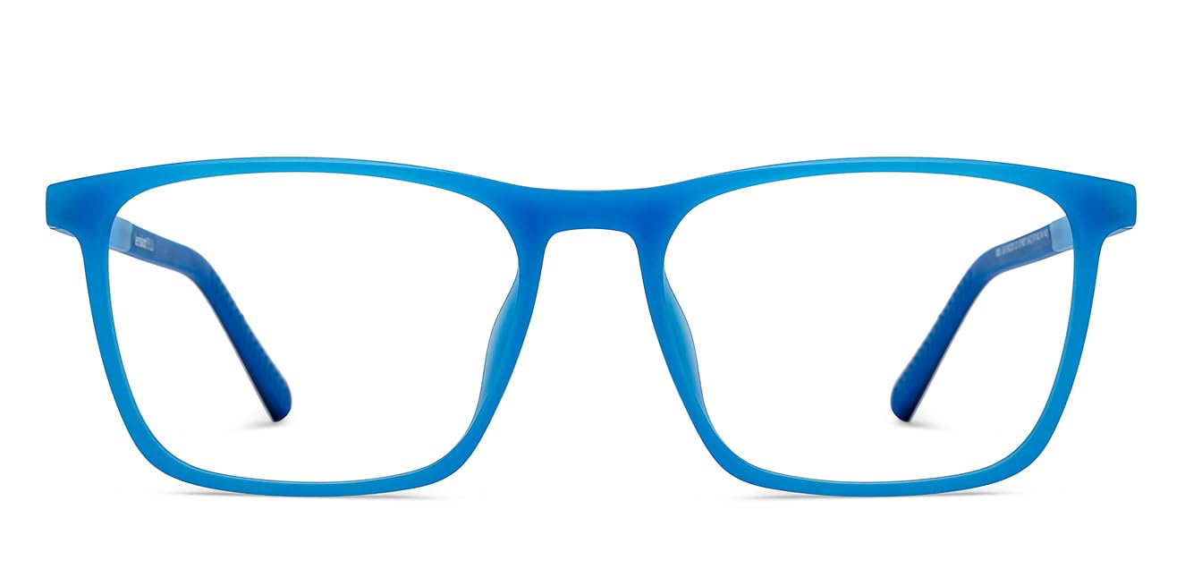 LENSKART BLU | Zero Power Blue Cut Computer Glasses | Anti Glare, Lightweight & Blocks Harmful Rays | Blue Full Rim Rectangular | 100% UV Protected | For Men & Women | Large | LB E16220 - C1 (B0D33FYJB9) Amazon Price History, Amazon Price Tracker