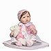 Fille À La Main Toy- Réalistes 22 Pouces 55 Cm Réincarné Baby Girl Real Life en Silicone Souple en Vinyle Poupées Lifelike Reborn Toddler Girls Cadeaux