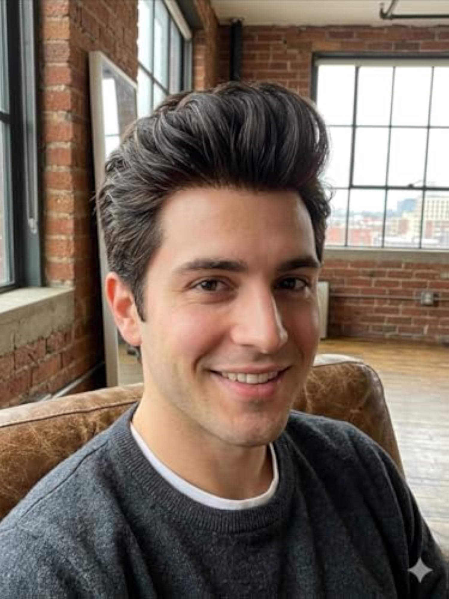 Men's Natural Looking Patch Toupee Wig, Breathable Mesh