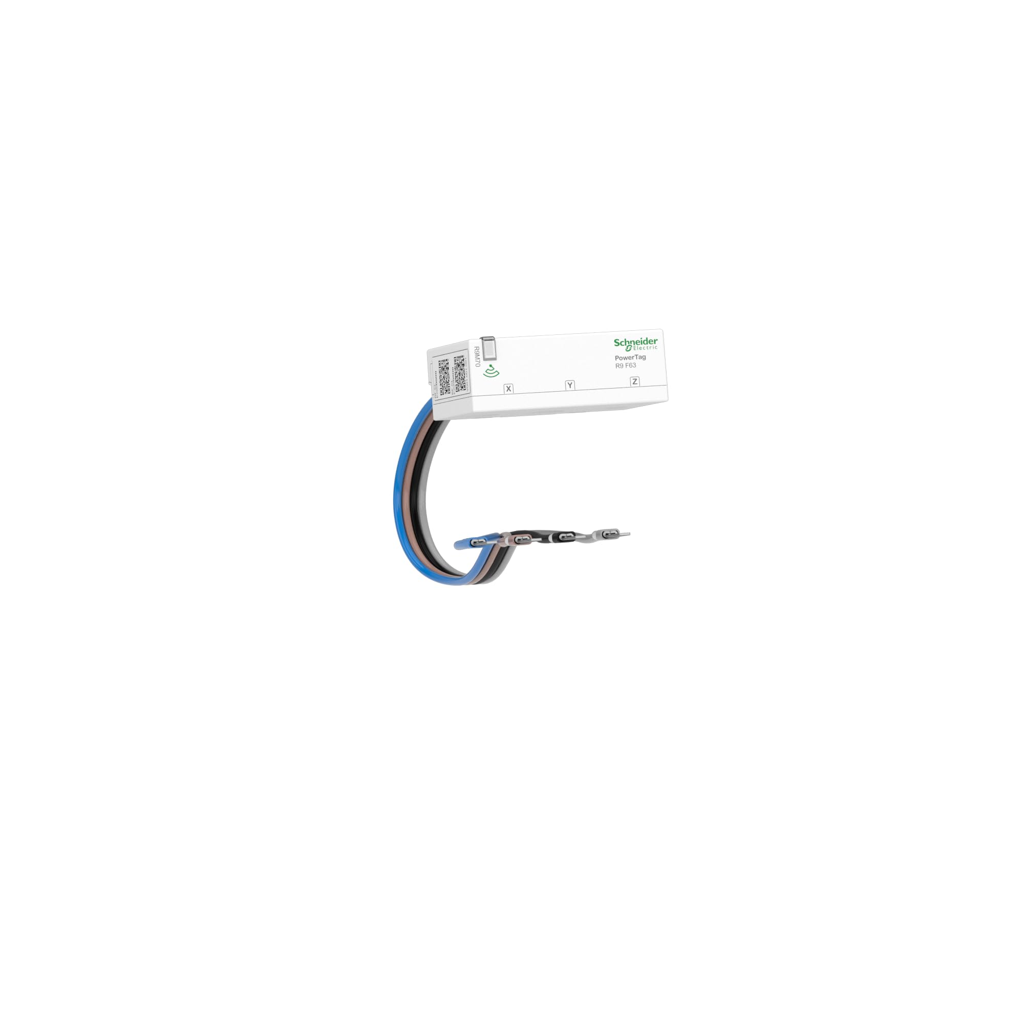 Schneider Electric R9M70 PowerTag Resi9 F63 kabel elastyczny 3P+N, połączenie z koncentratorem Wiser, wyłącznik nadprądowy – Made in Germany