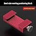 High Accuracy Aluminum Alloy Ruler Positioning Block for Woodworking Laborator and Industrial Manufacturing Applications Easy to Read Scale Measuring Clamps