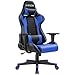 Homall Gaming Stuhl Bürostuhl Zocker Stuhl Ergonomischer Gamer Stuhl PC-Stuhl Racing Computerstuhl Höhenverstellbarer Schreibtischstuhl, Blau