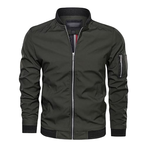 Manteau de campagne décontracté vert militaire taille M en coton ajusté