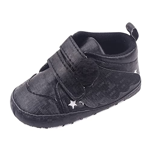 Baby Girls Boys Wing𝘀 First Walking Ankle Boots, Infant Soft Sole Sneakers Fashion High-Top Ankle Length Shoes