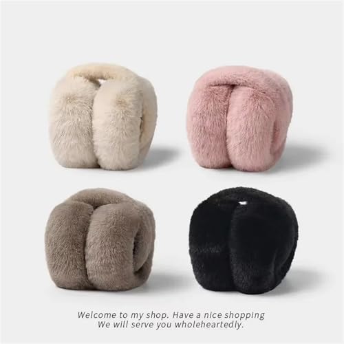 Warm Furry Ear Muffs Foldable Unisex Winter Protectors Cute Student Headwear Soft Covers Cold Proof Pads2