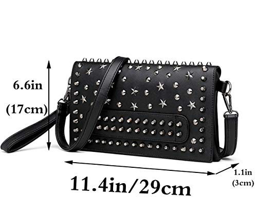 Bolso pequeño punk con remaches para mujer miniatura 2