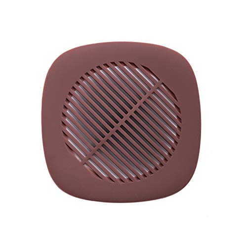 Scarico a pavimento Coperture di scarico per doccia Scarico tubo in silicone Tappo raccogli capelli con ventosa per bagno Cucina Vasca da bagno Lavello Filtro Tappo Scarico a pavimento Coperchio (Colo