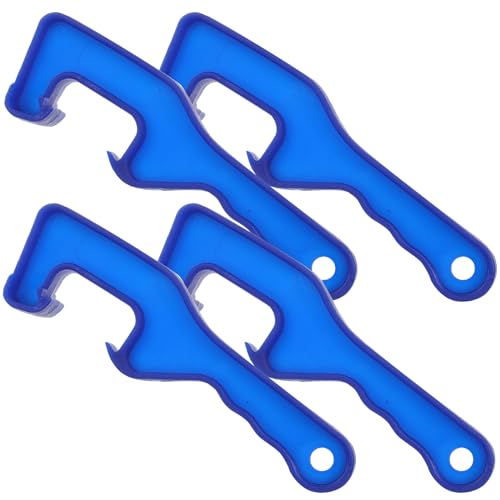Generic Abridor de Tapas de Cubos y Latas de Pintura 4 Piezas, Herramienta Manual Mango Antideslizante para Abrir Tapas de Plástico y Metal, Herramienta para Taller y Hogar