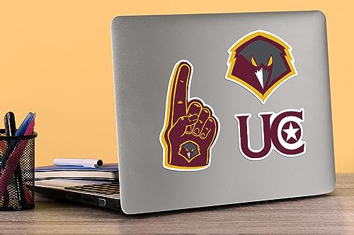 Image of University of Charleston 9ct Vinyl Large Deluxe Stickers Variety Pack - Laptop, Water Bottle, Scrapbooking, Tablet, Skateboard, Indoor /Outdoor - Set of 9