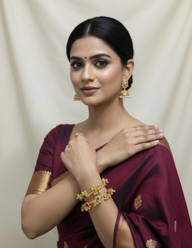 Image of NMII Stylish Glossy Bangle & Bracelet Set for Women & Girls
