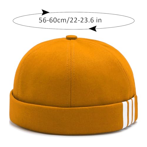 Image of Dome Brimless Hats for Women Men Beanie Docker Cap Sailor Skull Cap