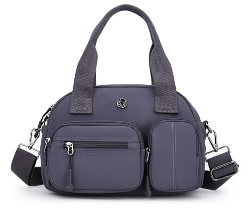 Wytidian Nylon Shoulder Bag for Women, Roomy Multiple Pockets Crossbody