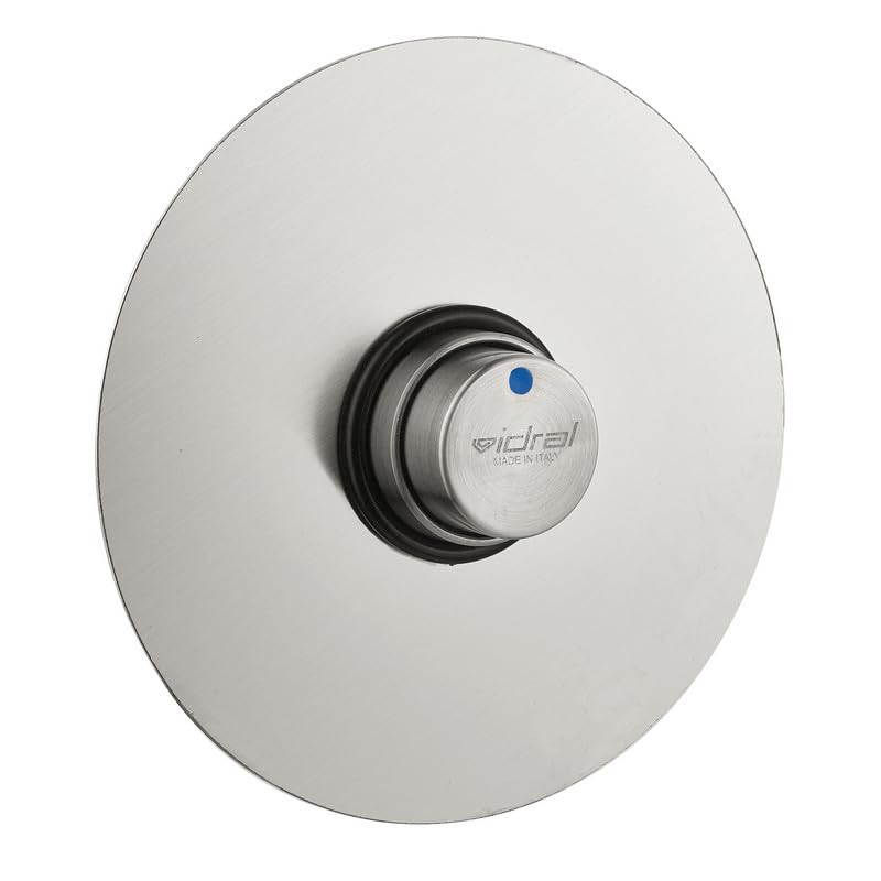 Grifo de ducha temporizado serie INOX con mando pulsador - Idral