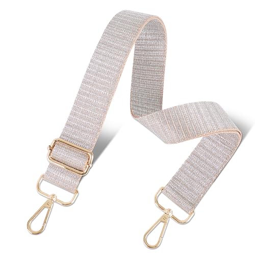 Image of chushui Metallic Thread Purse Strap for Women, Woven Replacement Bag Strap