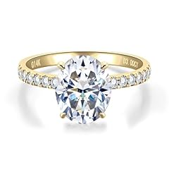 Yellow Gold 3ct Oval