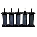 ALEGI Aquarium Air Stone Cylinder Bubbler with Plastic Shield for Hydroponic, Fish Tank (A3080 5pcs)